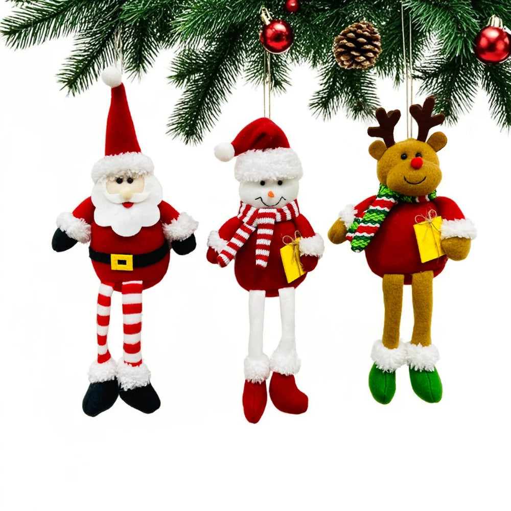 Santa Snowman Reindeer Christmas Tree Pendant Ornament Christmas Tree Ornament Zpaxo