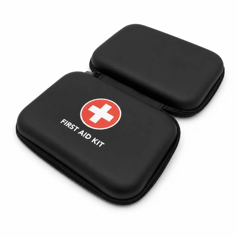 Portable First Aid Kit Hard Shell Case With Carabiner Clip Compact Emergency Medical Storage Case For Home Outdoor Travel Car Zpaxo