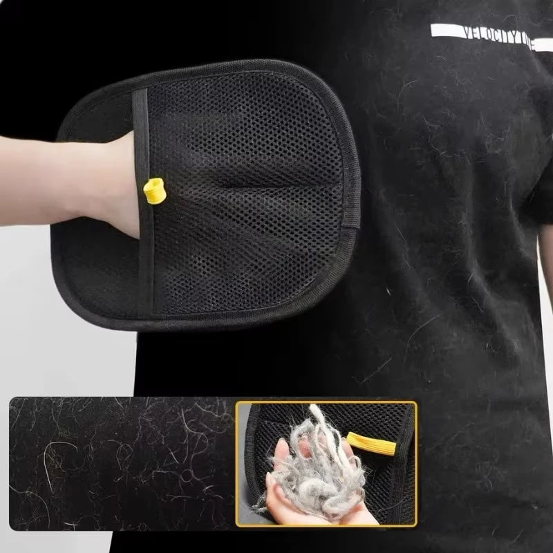 Pet Electrostatic Hair Removal Gloves Dog Cat Hair Removal Brush Gloves Hair Adhesive Gloves Carpet Clothing Hair Cleaning Brush Zpaxo