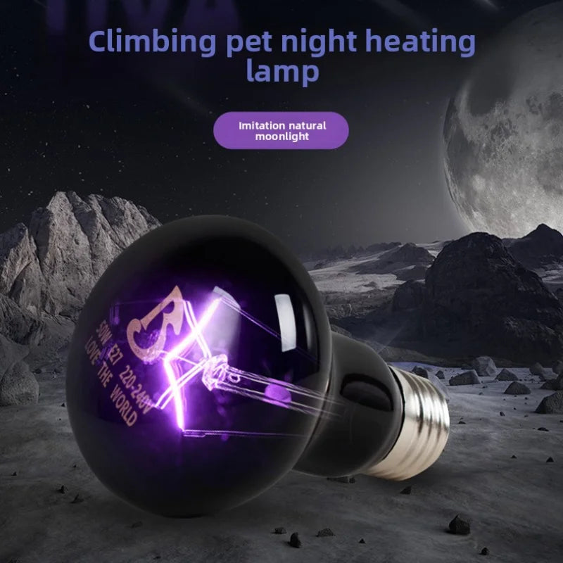 Reptile Moonlight Night Lamp – Chameleon & Lizard Heat Bulb