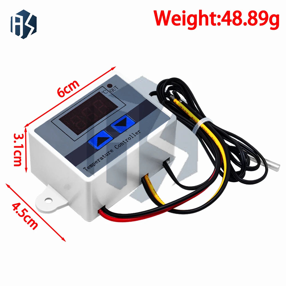XH-W3001 10A Digital LED Thermostat Temperature Controller 12V/24V/220V for NTC Temperature Sensor Zpaxo