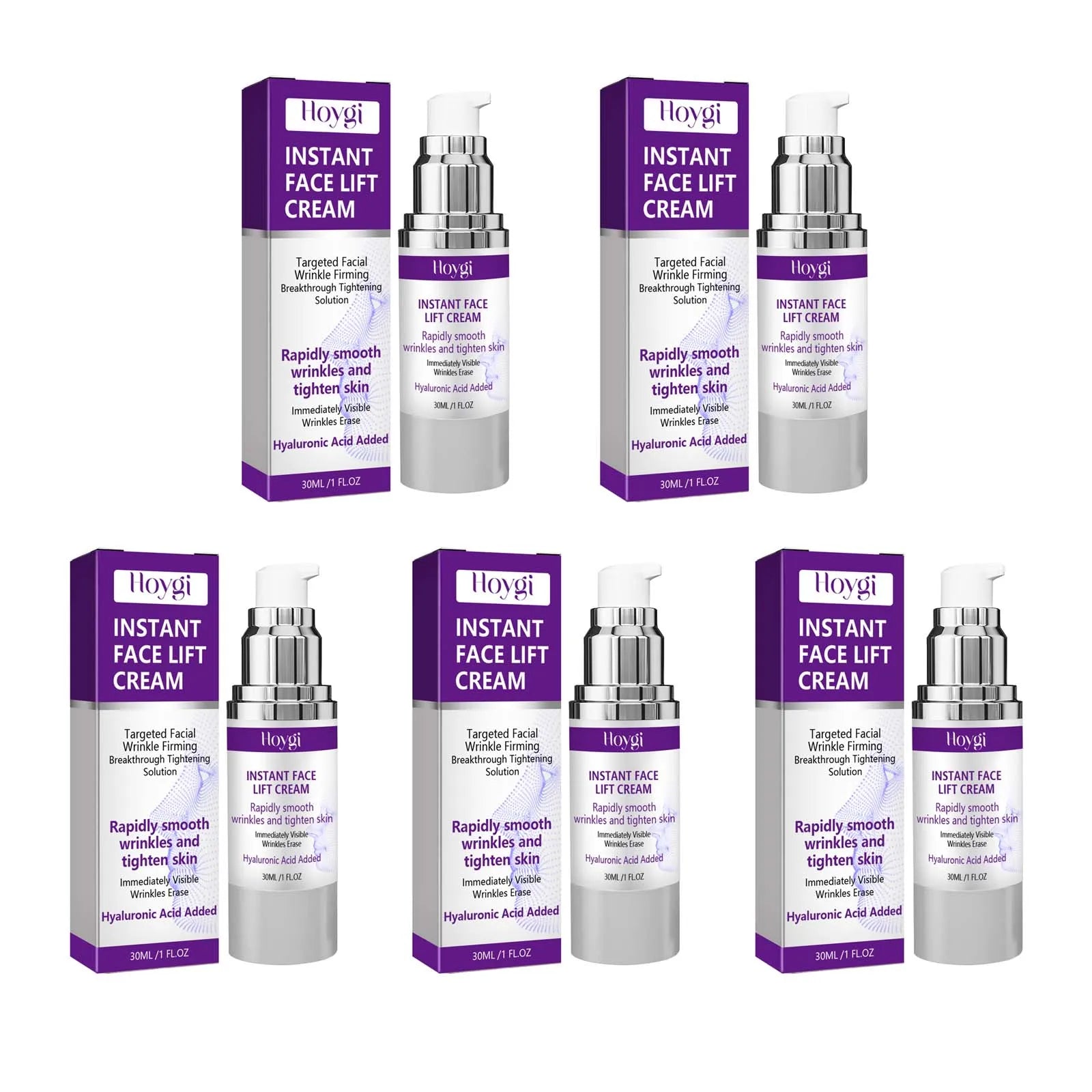Hoygi Retinol Face Cream – Firming, Lifting & Anti-Wrinkle Anti-Aging Face Cream Zpaxo 5 x 30ml Boxed