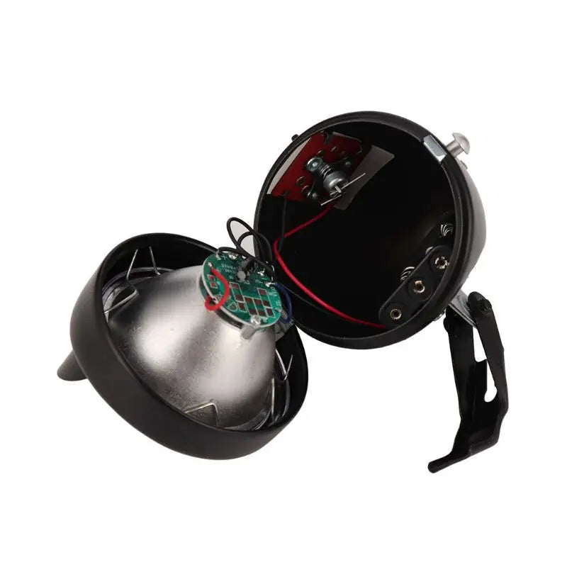 New Retro Bright Classical Cool Bicycle Headlight Vintage Design Bike Metal Case Chrome Steel LED Light Night Riding Safety Zpaxo