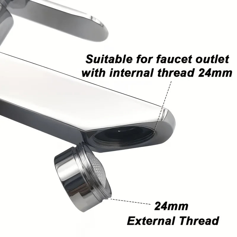 Splash-control Faucet Aerator Spray M24 Threading Bathroom Taps Easy
