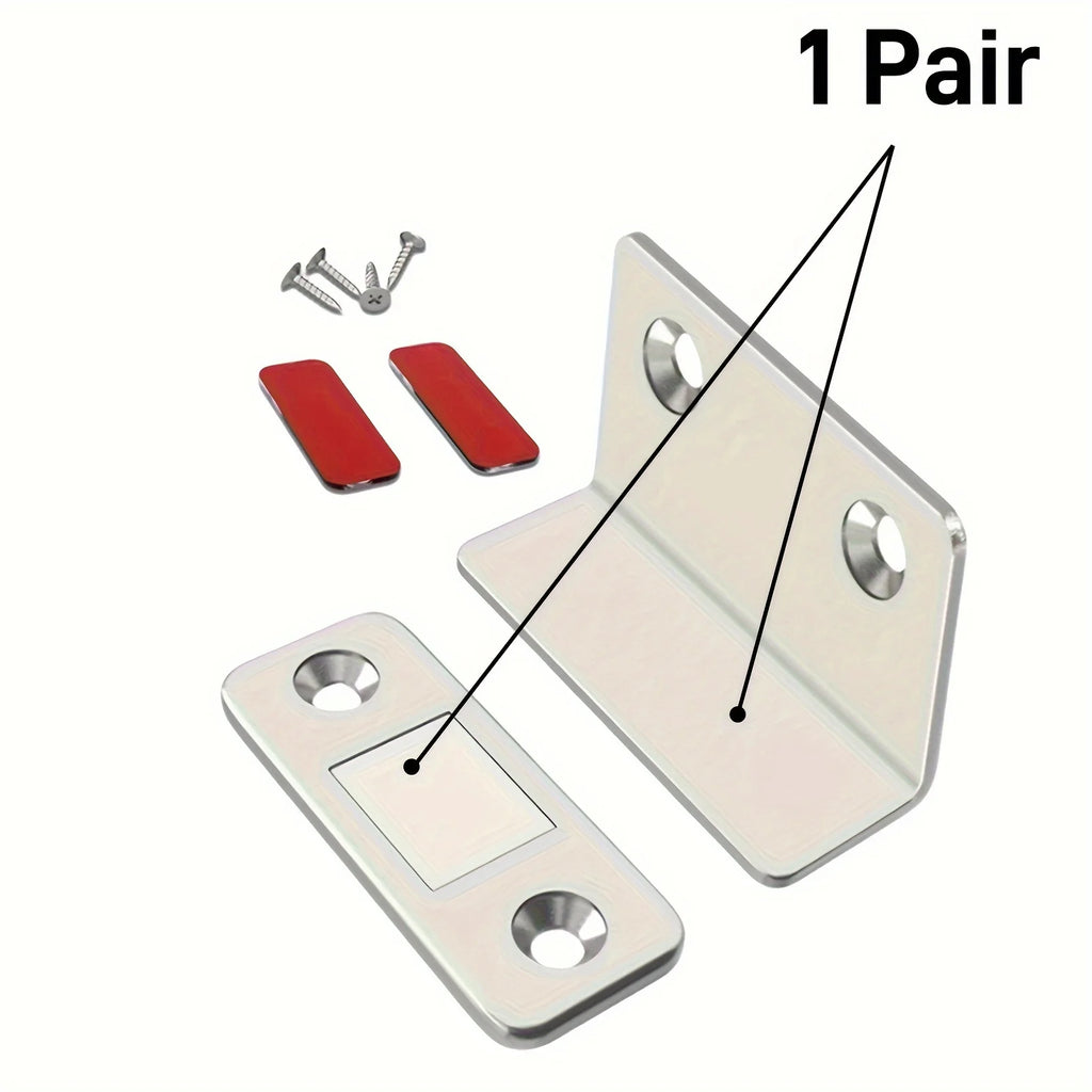 2-Pack Ultra-Thin Magnetic Cabinet Door Catches & Drawer Latches Magnetic Door Catch Zpaxo 1pair