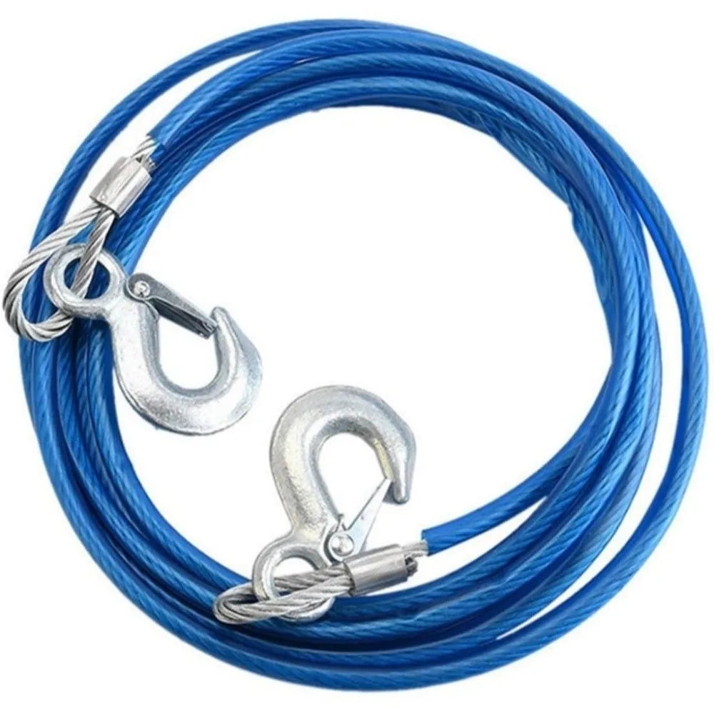 Wear Resistant Trailer Rope Steel THick Solid Emergency Strength Wire Zpaxo