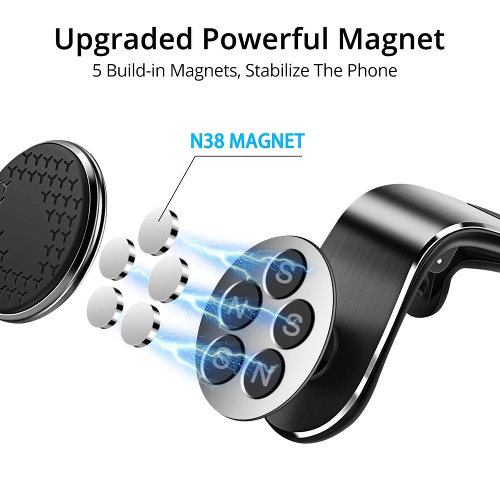 Magnetic Car Phone Holder – Universal Mount for iPhone & Android