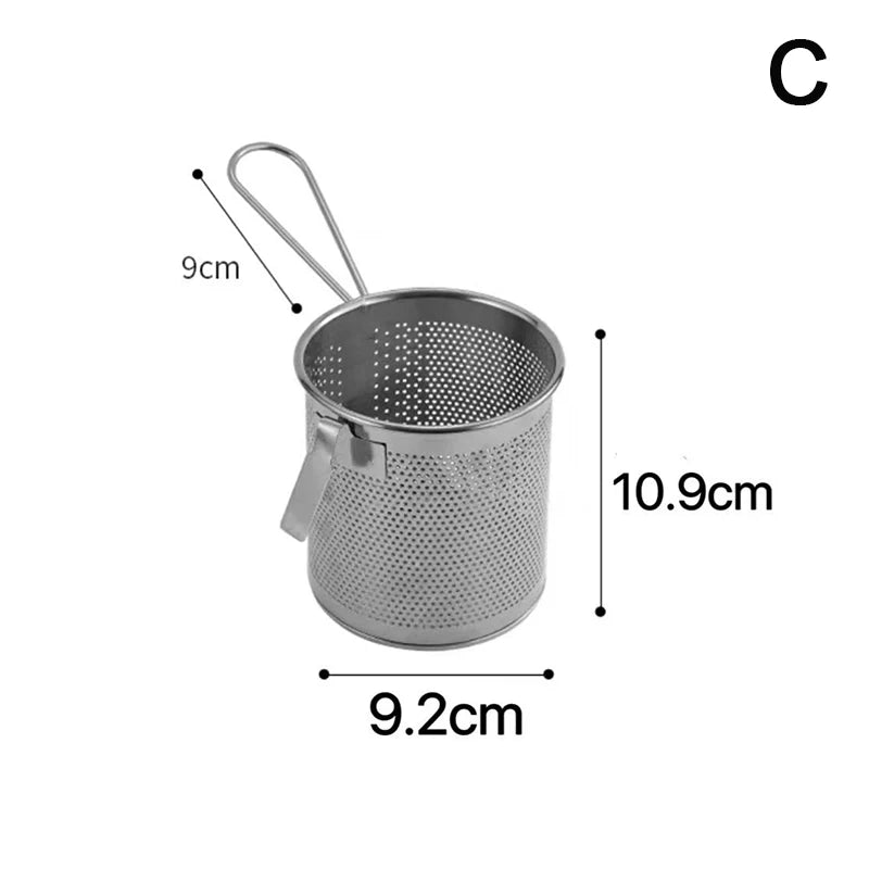 Multi-functional Stainless Steel Deep Frying Basket Kitchen Hangable Zpaxo C