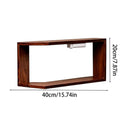 Corner Shelf L Shaped Rustic Storage Organizer LED Lights Floating