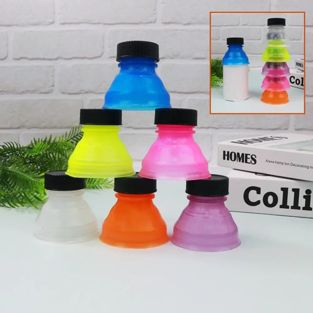 6pcs/set Reusable Plastic Beer Water Dispenser Lid Protector Caps Cover Bottle Top Soda Saver Can Cap Water Bottle Accessories Zpaxo