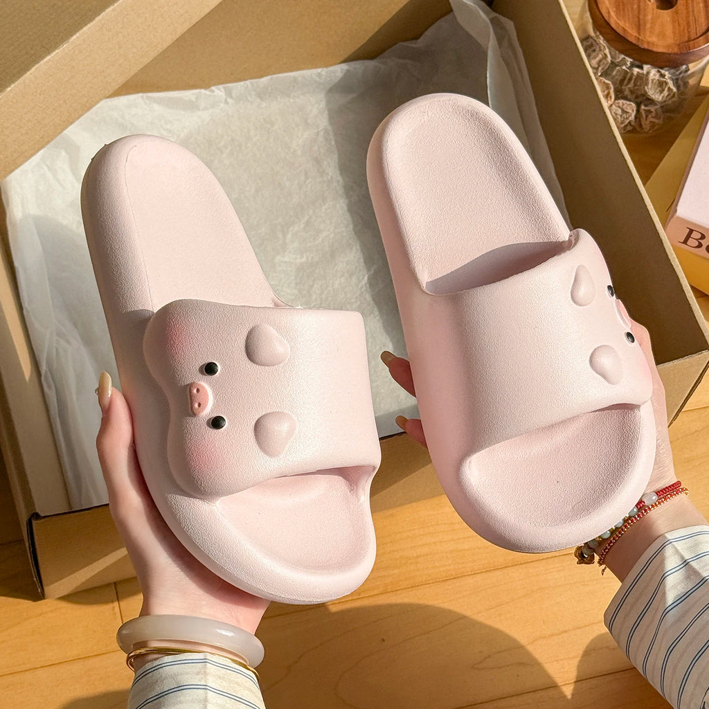 Cute Cartoon Pig Slippers Unisex Men Women Extremely Comfy Cushioned Zpaxo