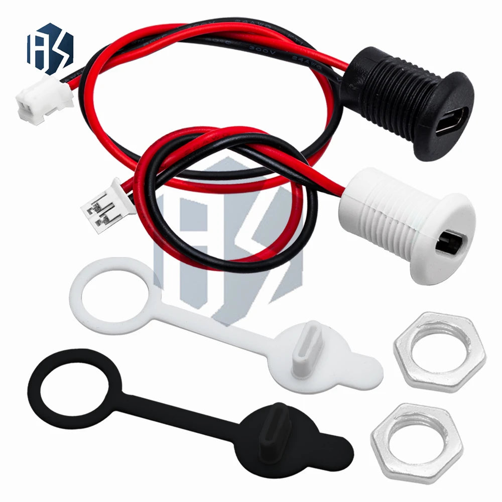 USB Type-C Female Connector: Waterproof with Snap-Lock Board-Mount Construction Zpaxo