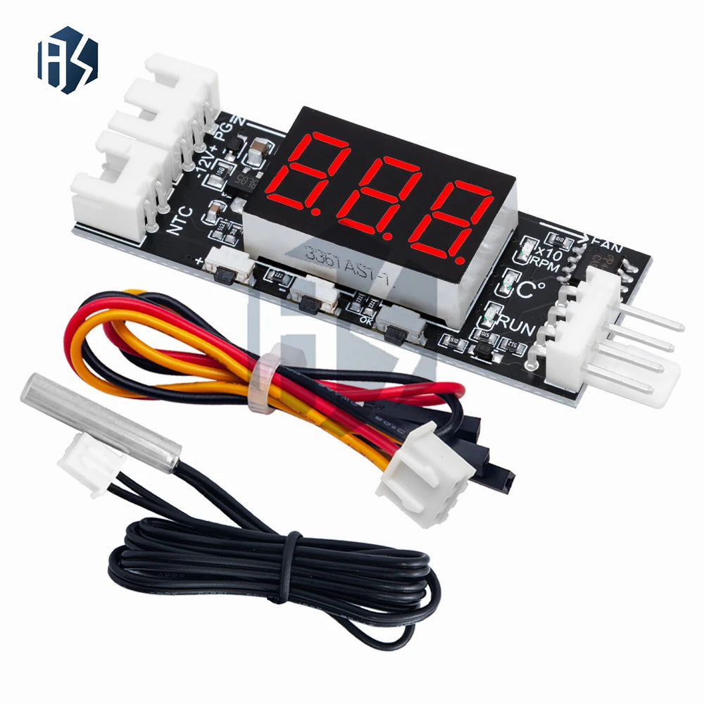 Single 12V 0 8A DC PWM 2-4 Wire Fan Temperature Control Speed Zpaxo