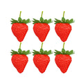 Matte Artificial Strawberries – Fake Fruit Décor & Photo Props