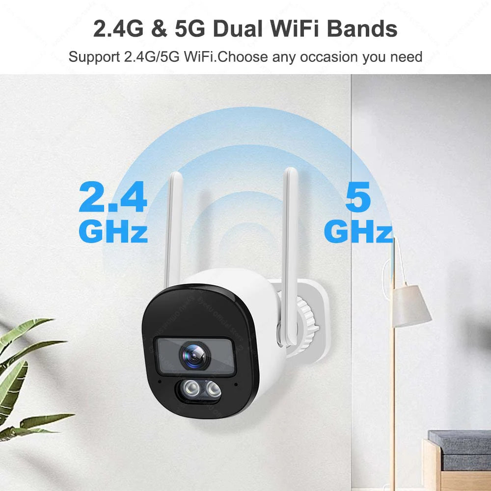 Tuya 4MP Bullet Security Camera Wifi 2K Outdoor Video Cameras Zpaxo
