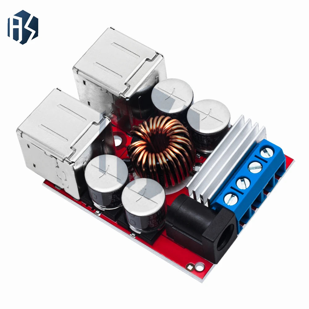 BAISHUN DC-DC Vehicle Charging Module – 8V-35V to 5V 8A, 4-Port USB Output Car Mobile Charger Zpaxo