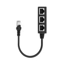 RJ45 Ethernet Cable Splitter Network Adapter Ethernet Splitter 1 to 3 Cable Suitable Super LAN Ethernet Connector Adapter Cat 6 Zpaxo Default Title