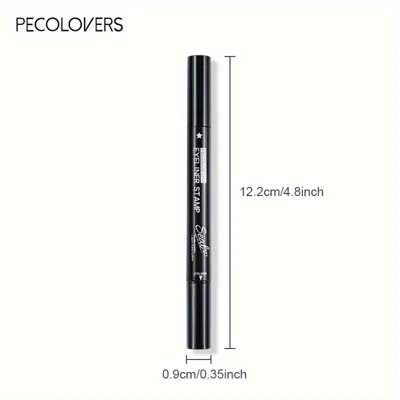 7 Styles Eyeliner Stamp Pen Red Black Liquid Eyeliner Pen Double-ended Lazy Eye Liner Pencil Fast Drying Waterproof Eye Makeup Zpaxo