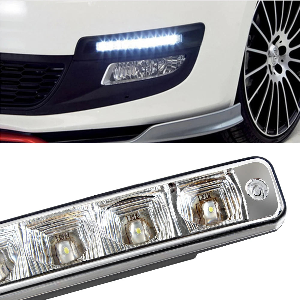 DRL Daytime Running Light Car Lights Styling 5 LEDs Universal Daylight
