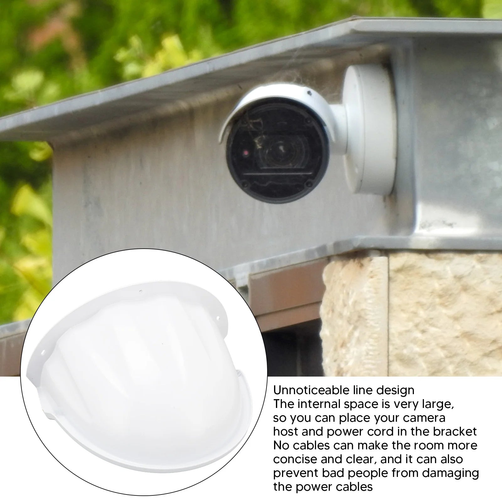 Protective Cover ABS Plastic Sunshade Rain Outdoor Surveillance Camera