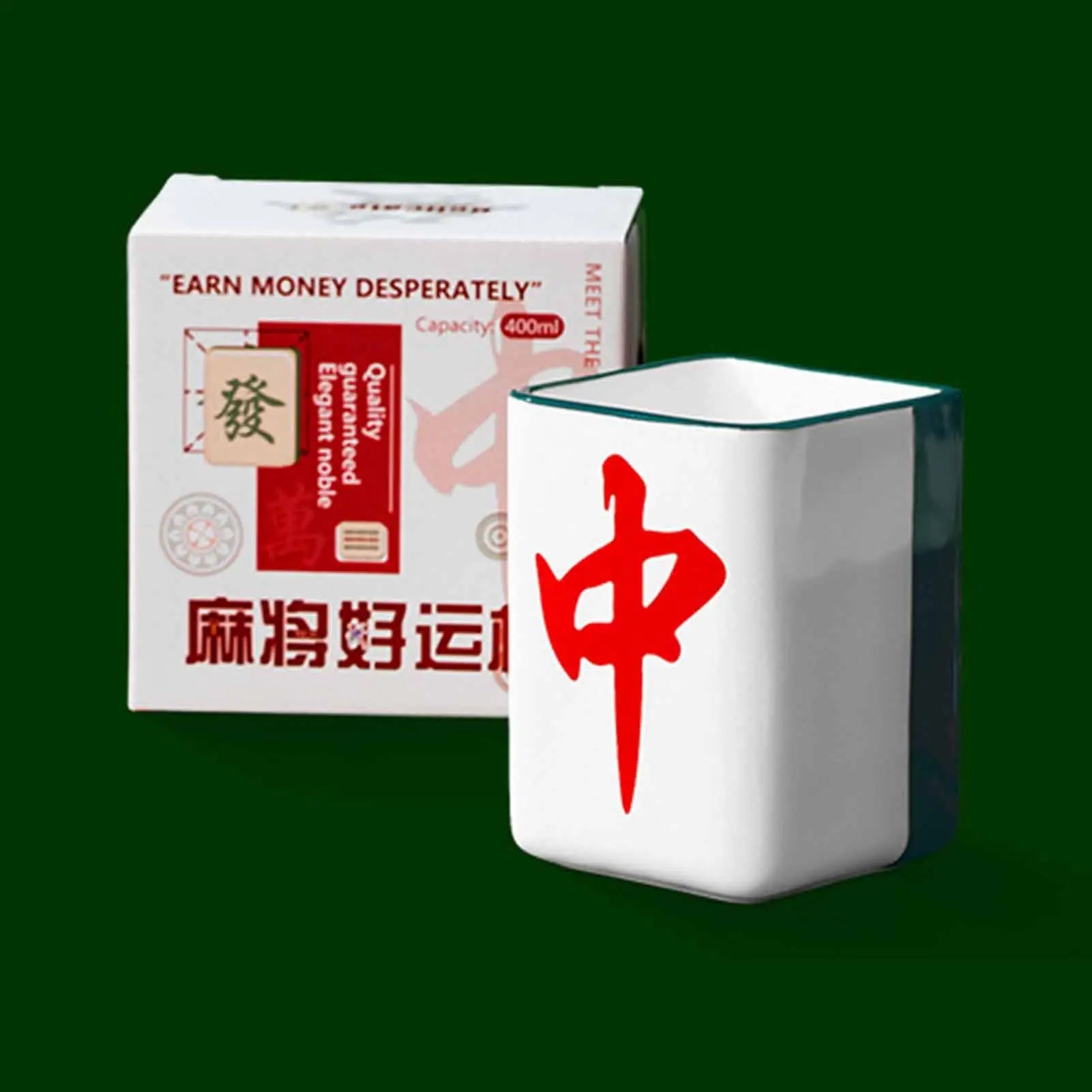 Ceramic Coffee Mug Mahjong Water Cup Novelty Mugs Women Men Family