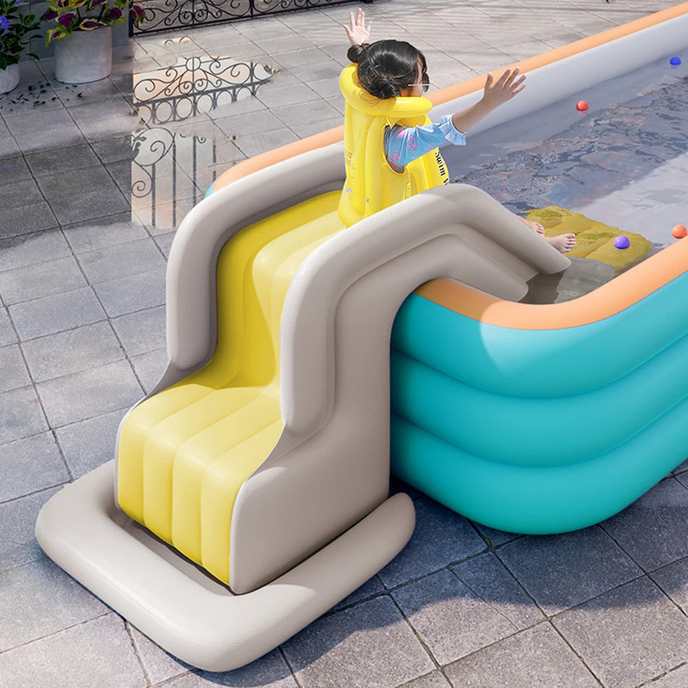 Climbing Wall Water Slide Inflatable Water Slide Children Kids Summer Fun Compact Inflatable Park Outdoor Dabble Water Slide Zpaxo
