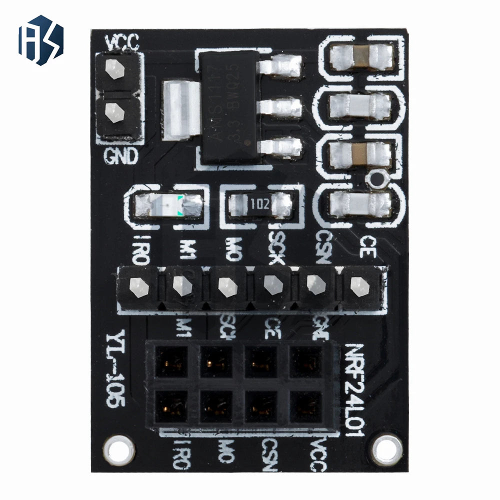 1PC 2.4G NRF24L01+ Upgraded Wireless Module: DIY for Arduino-Compatible Communication Kit (2Mbit/s Data Transmission) Zpaxo