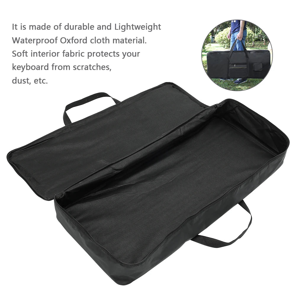 61Keys Instrument Bag Oxford Cloth Dust Cover Waterproof Thicken 100*40cm Piano Protective Storage Bag Portable Electronic Piano Zpaxo
