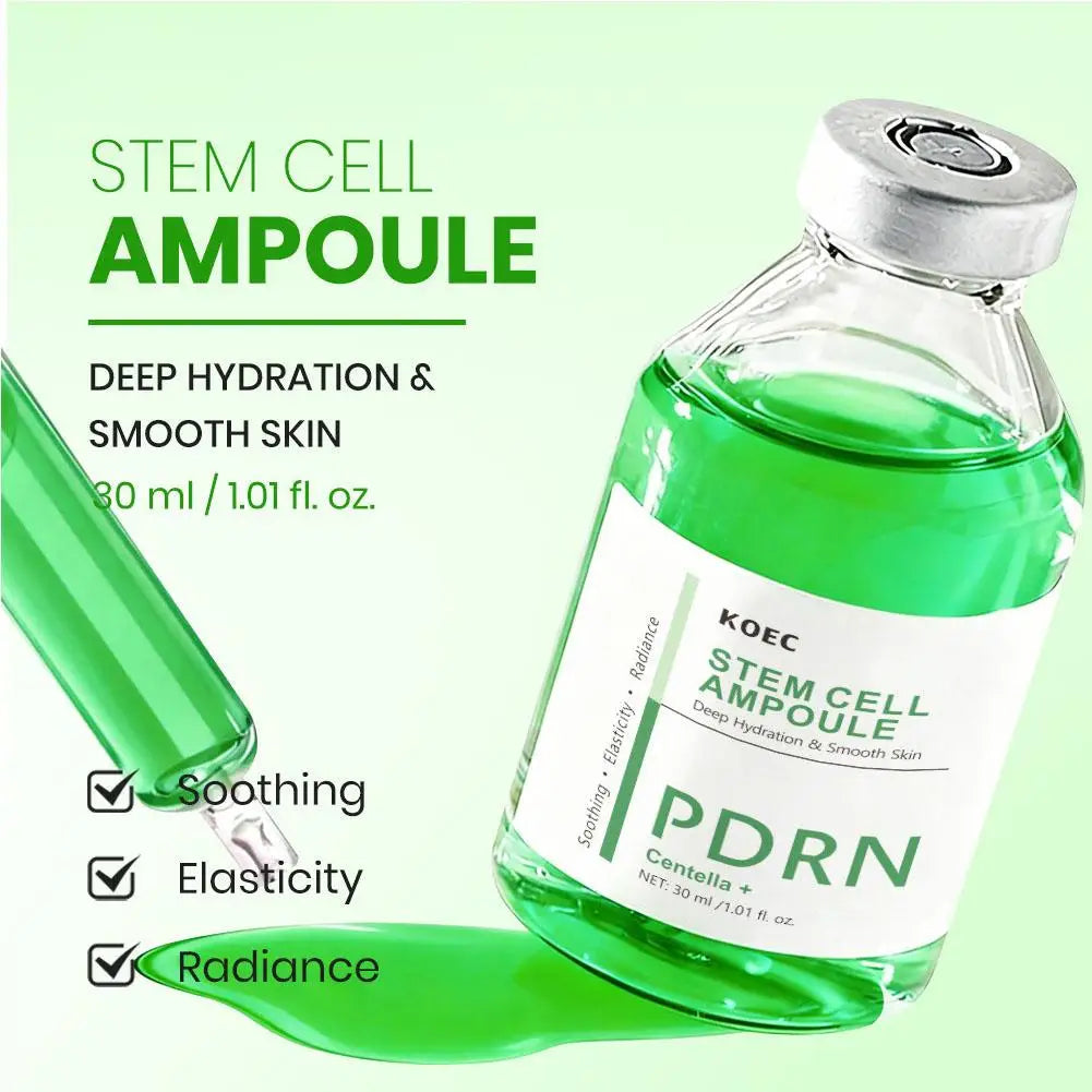 PDRN Centella Ampoule Face Serum Radiance Deep Hydration Serum, Soothing & Elasticity for Smooth Skin Care 30ml Zpaxo
