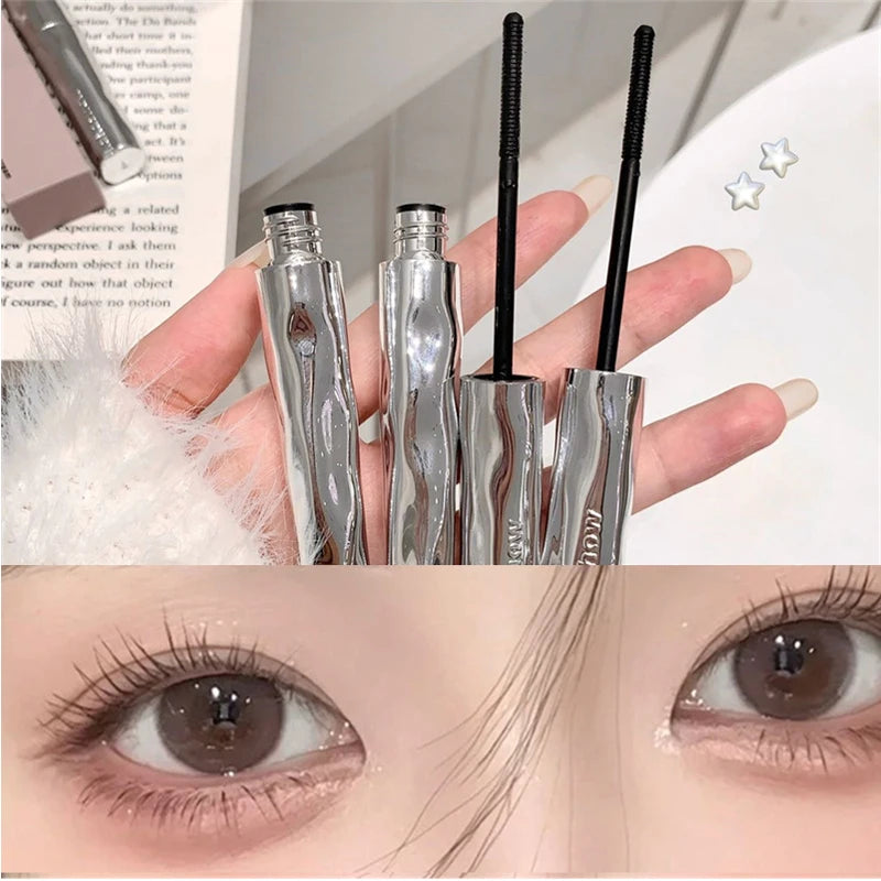 Silver Silk Fiber Matte Mascara Ultra-fine Brush Lengthens Eyelashes