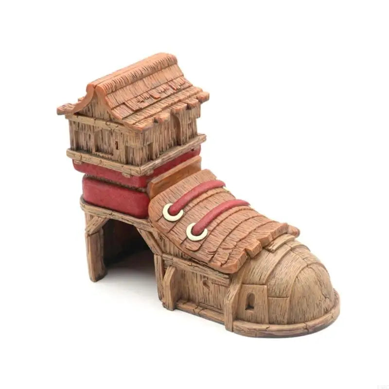 Shoe Shelter Fish Tanks Accessory Safe Hideouts Cave Resin Statue