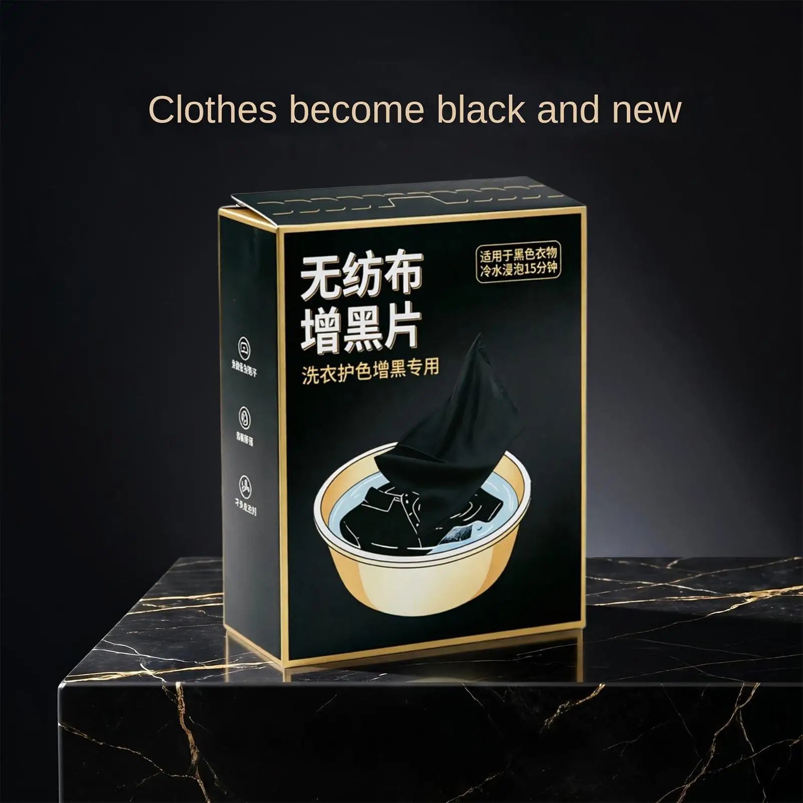 Black Dye Clothes Fabric Darkening Restoration Tablets Clothing Sheet
