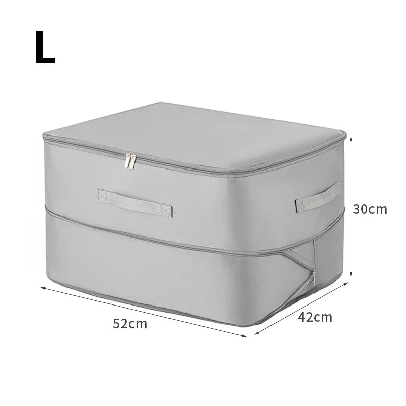 Material Compression Packing Cube Dustproof Foldable Compressed Storage Bag Large Capacity Moisture-proof Zpaxo 1pc Gray-L