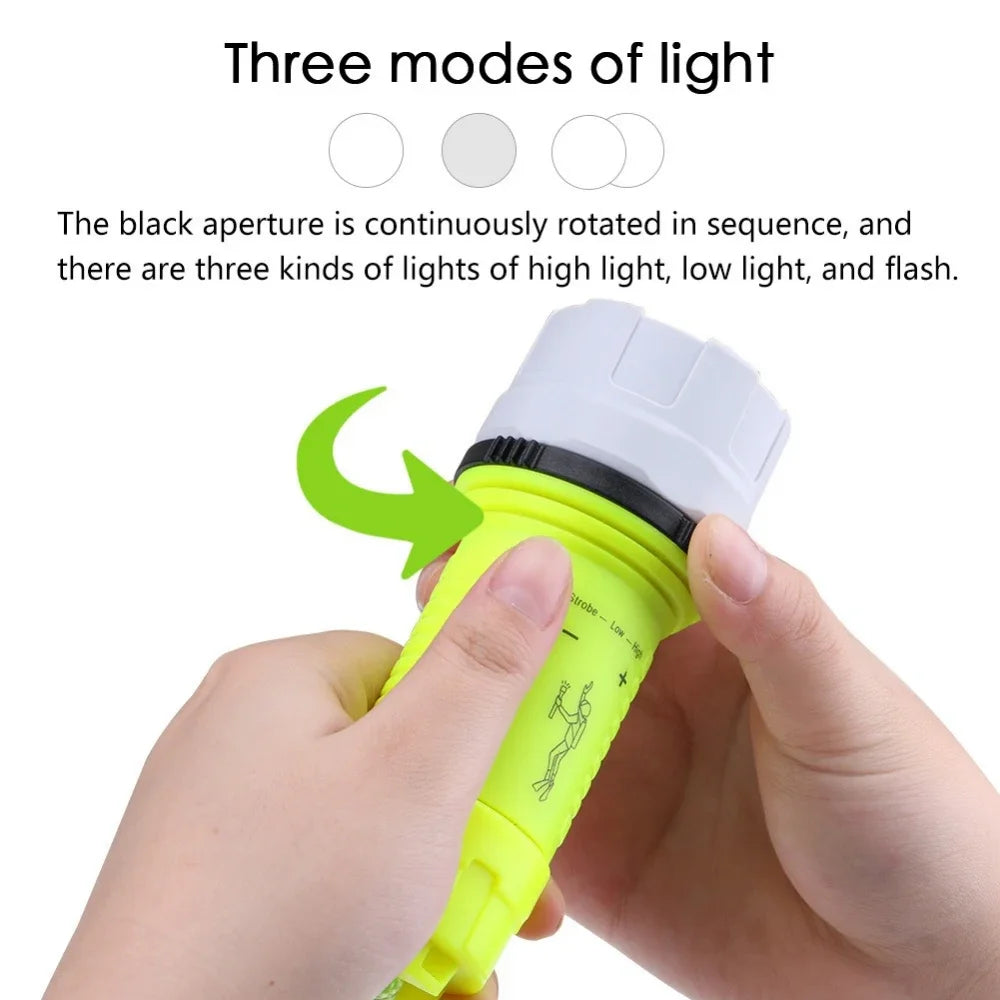 POCKETMAN 1000-Lumen Waterproof LED Diving Flashlight | 3 Modes