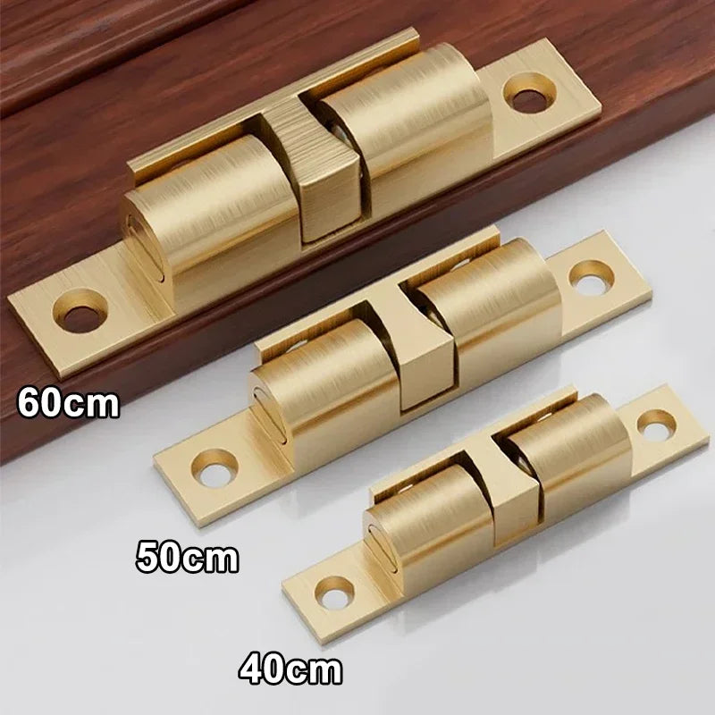 Wholesale Furniture Door Ball Latch Brass Double Roller Spring Ball Catch Latches Cabinet Closet Door Adjustable Tension Latch Zpaxo