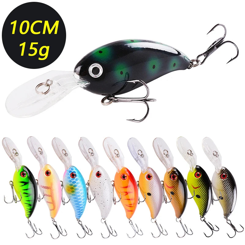 2026 10CM/15G Mini Crank Fishing Lure Set 3/5/8PCS Random High Quality Swimbait Wobble Biomimetic Artificial Bait for Angling ﻿ Zpaxo