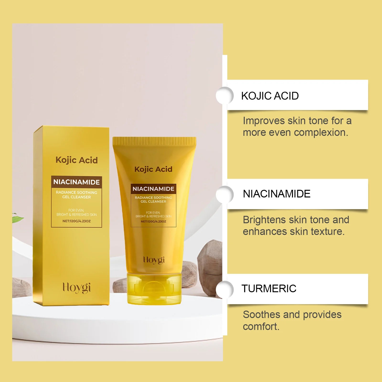 Kojic Acid & Niacinamide Brightening Face Wash | Dark Spots Brightening Face Wash Zpaxo