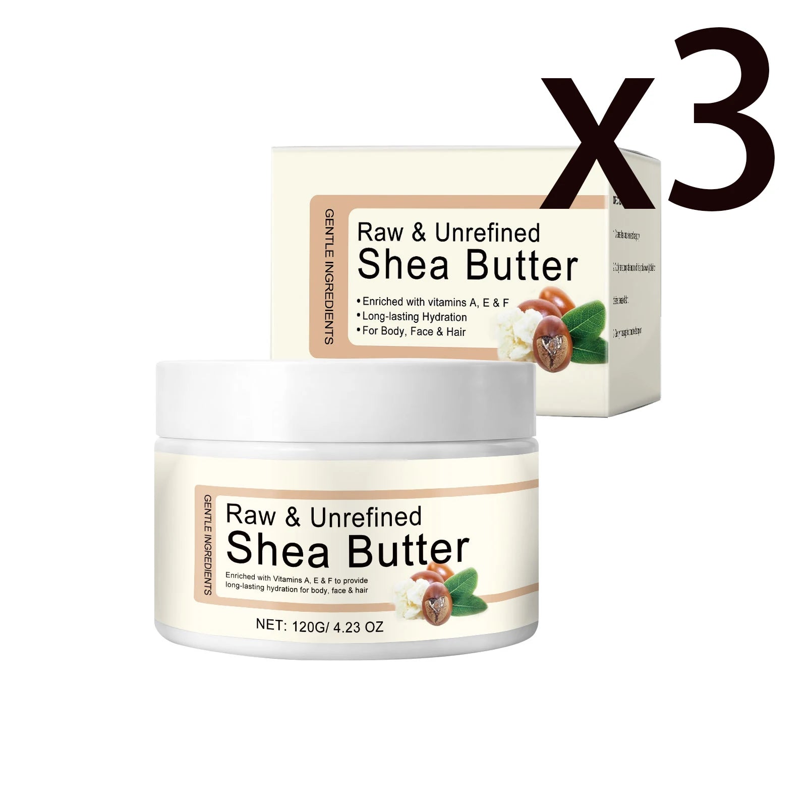 Tallow & Shea Butter Body Lotion – Skin Barrier Repair Cream Body Moisturizer Cream Zpaxo 3x120g