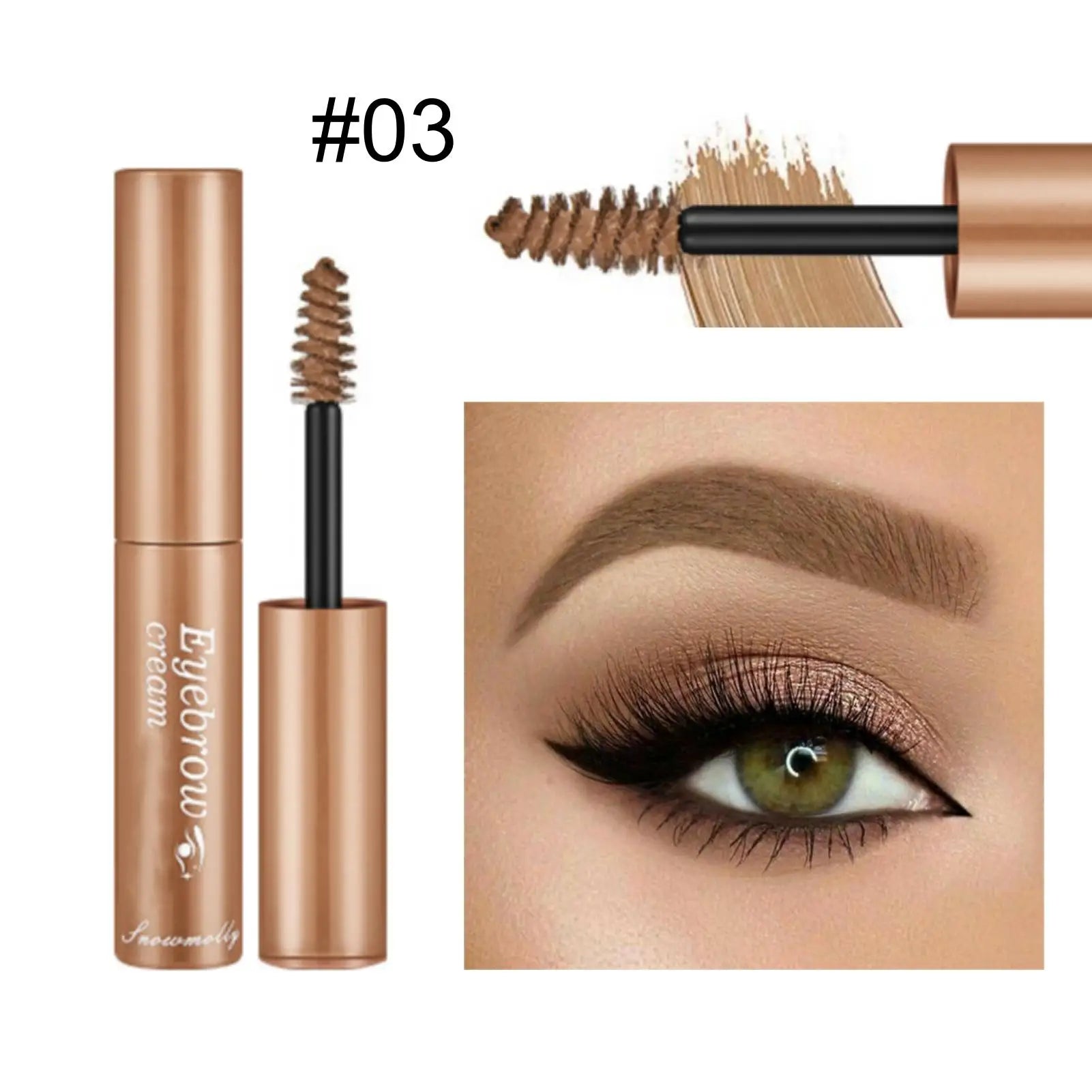 Natural Waterproof Eyebrows Precise Application Gentle Light Texture