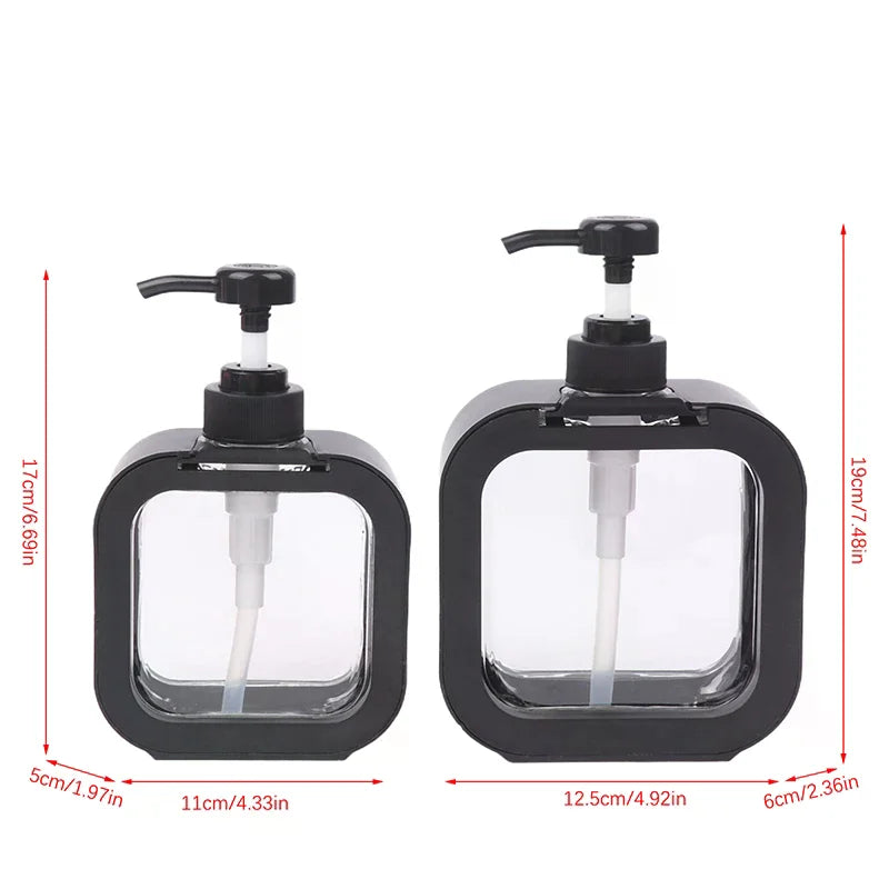 All-in-one Kitchen Pump Dispenser 300 Refillable Empty Bottle Shower Zpaxo