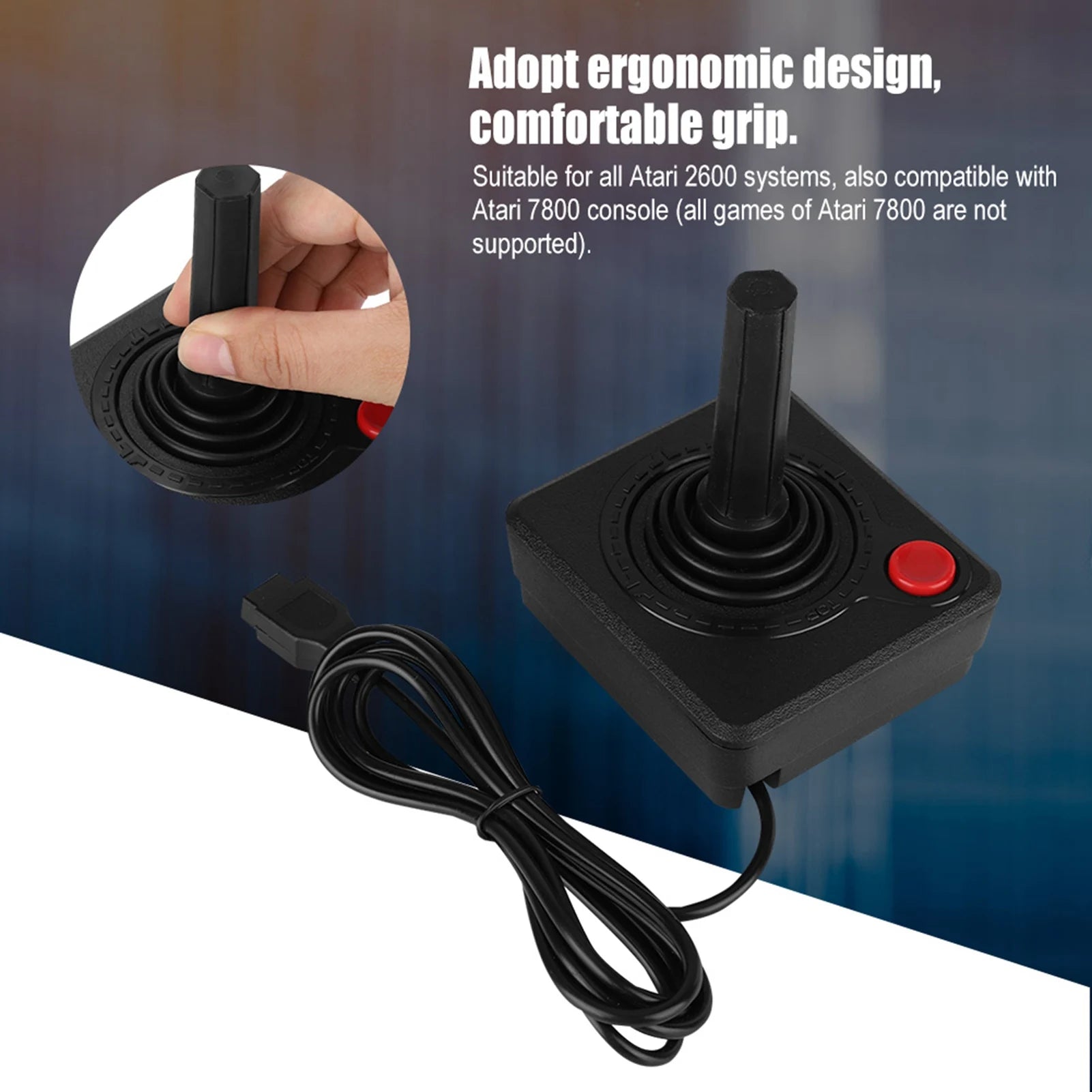 Ergonomic Comfortable Wireless Controller Analog Stick Wear Resistant