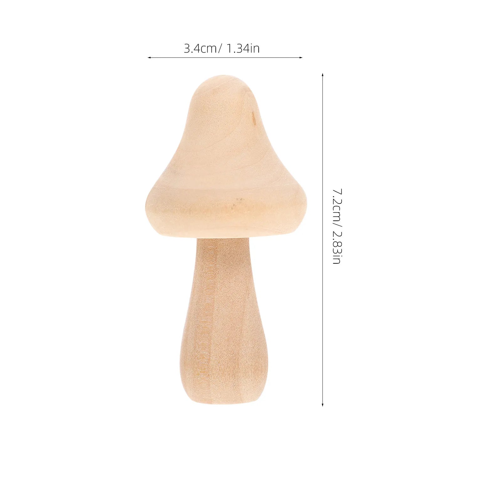 Wooden Mushroom Modeling Unfinished Blank Props Graffiti Art Craft