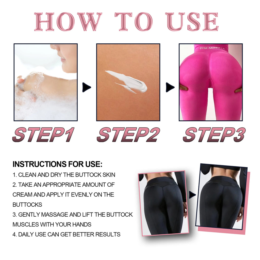 Butt Enhancement Cream Enhancer Hip Butt Lifting Improving Hip Sagging, Hip Dropping, Effective Butt Enlargement Massage Cream Zpaxo