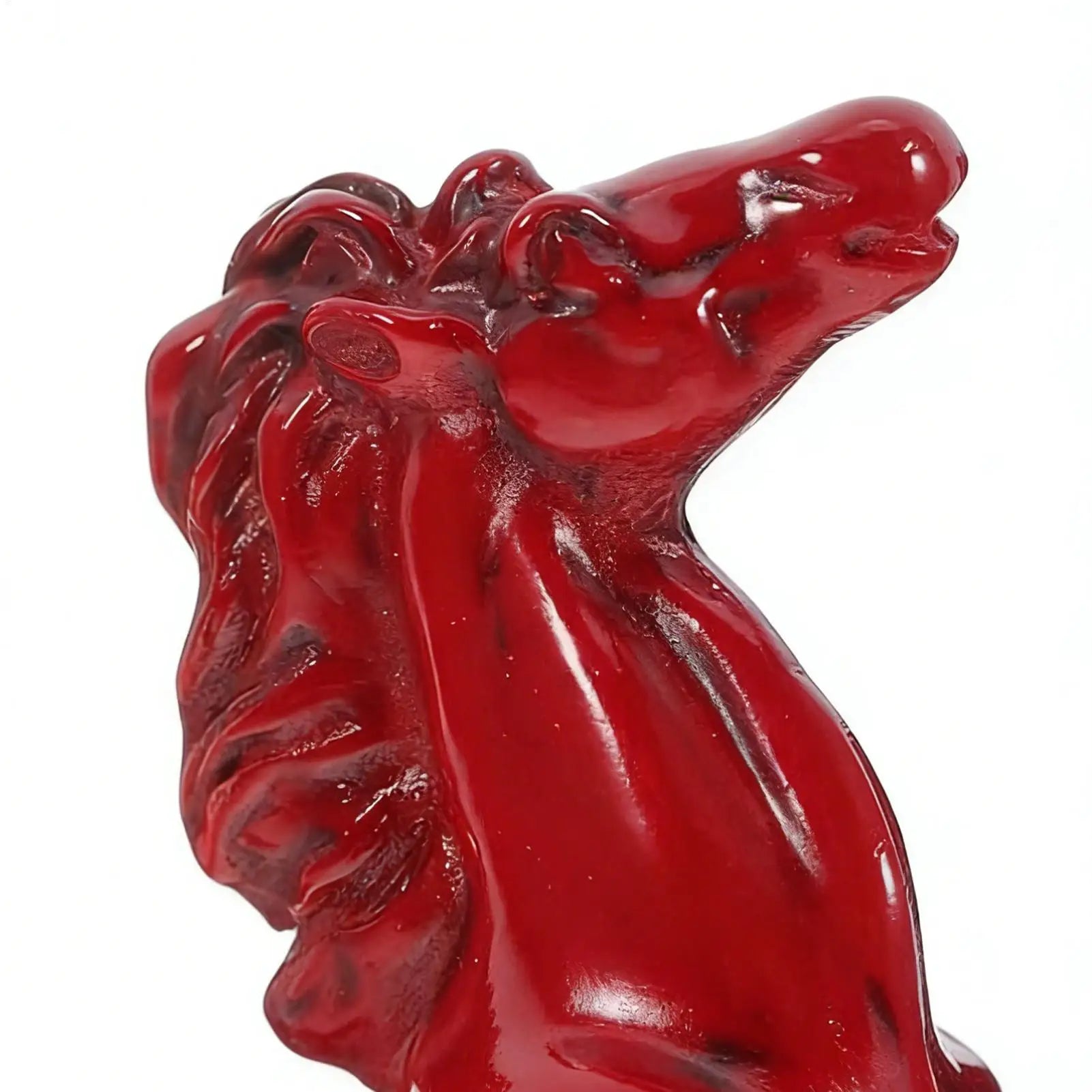Horse Statue Resin Chinese Year Red Ornament Figures Decor Adults Men