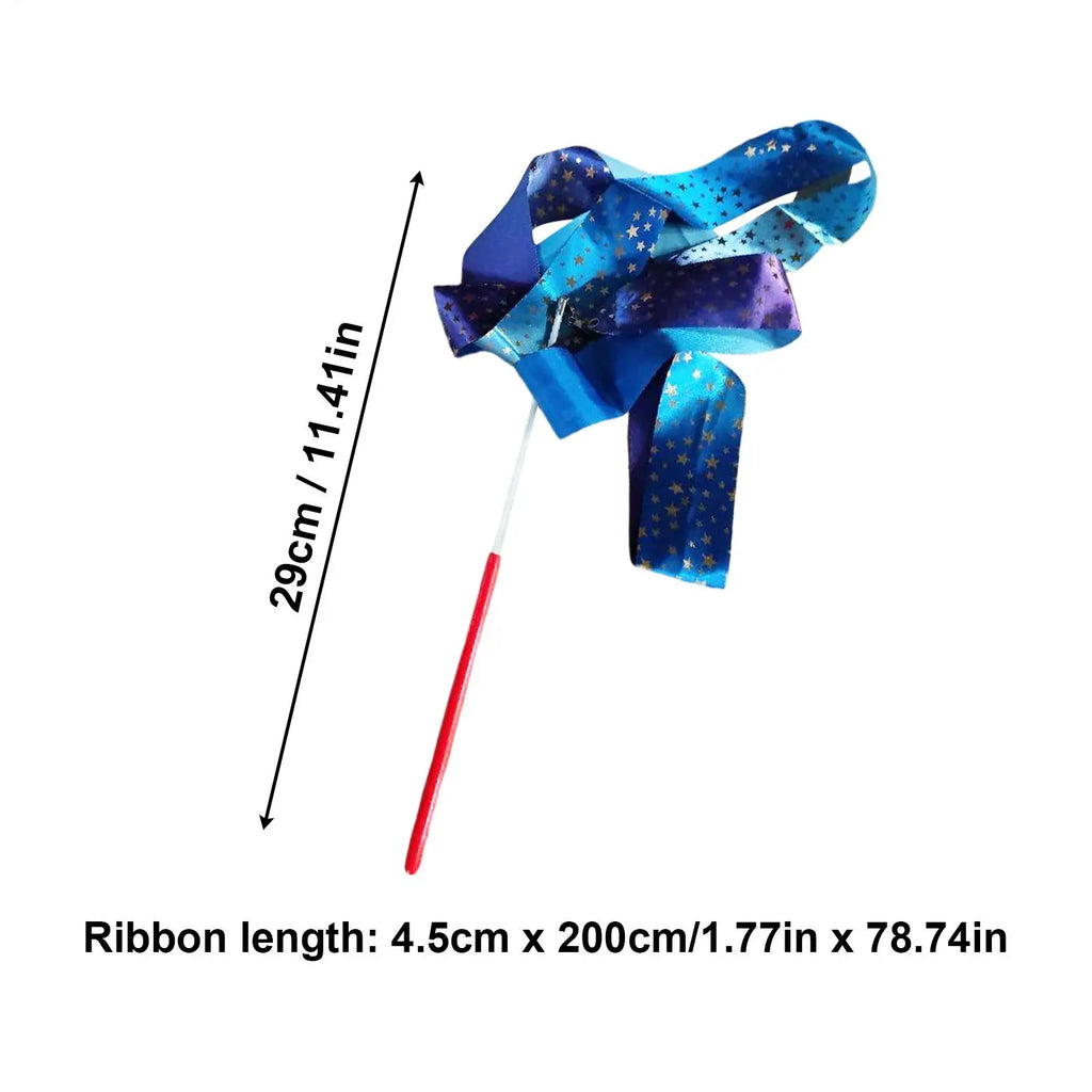 Ribbon Dancing Wands Long Twirling Sparkly Gradient Streamers