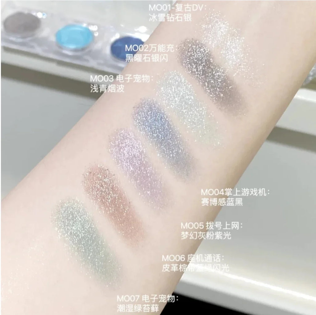 LEEMEMBER Eye Shadow MOMO Dream Core Series Monochrome Eyeshadow Pearlescent Fine Makeup Cosmetics Zpaxo