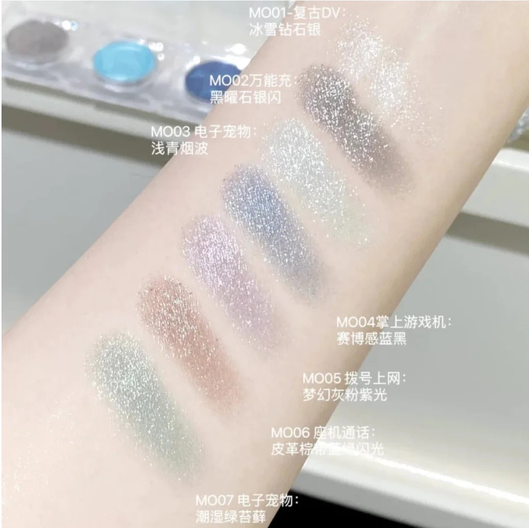 LEEMEMBER Eye Shadow MOMO Dream Core Series Monochrome Eyeshadow Pearlescent Fine Makeup Cosmetics Zpaxo