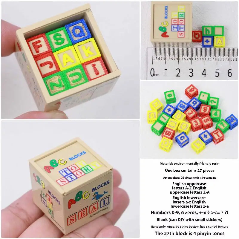 Lovely 1 6 Scale Miniature Doll House Building Block Assembly Model Zpaxo
