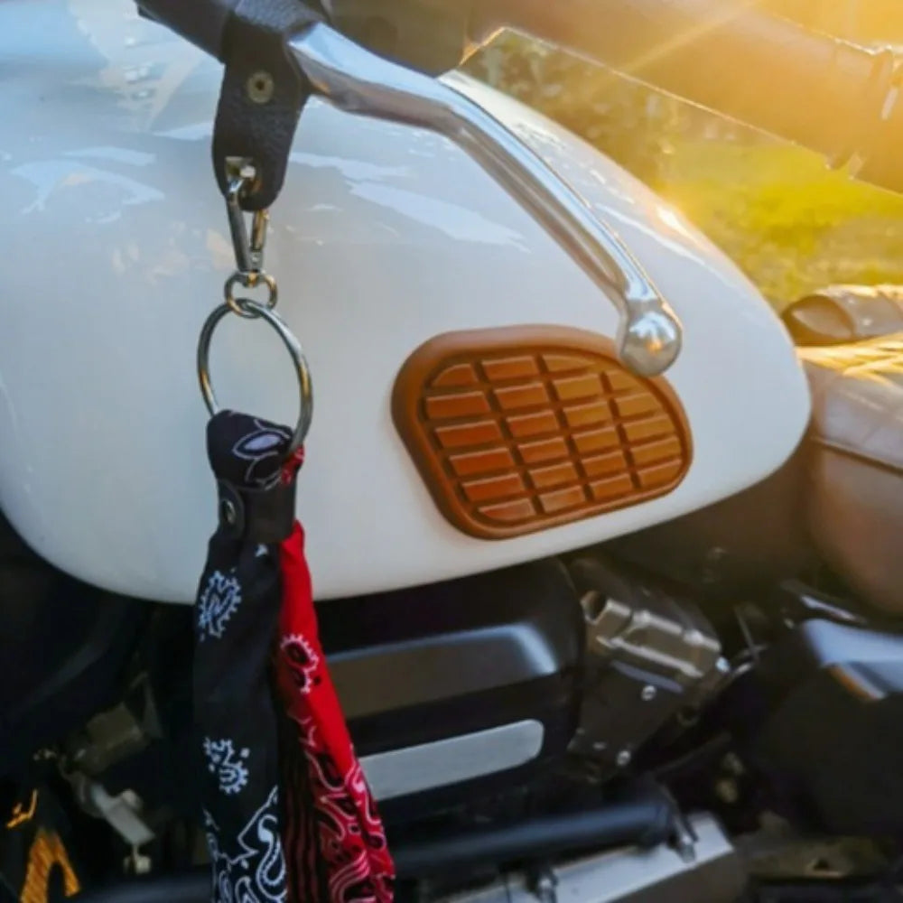 Universal Motorcycle Handlebar Square Towel Personality Hip Hop Retro Zpaxo
