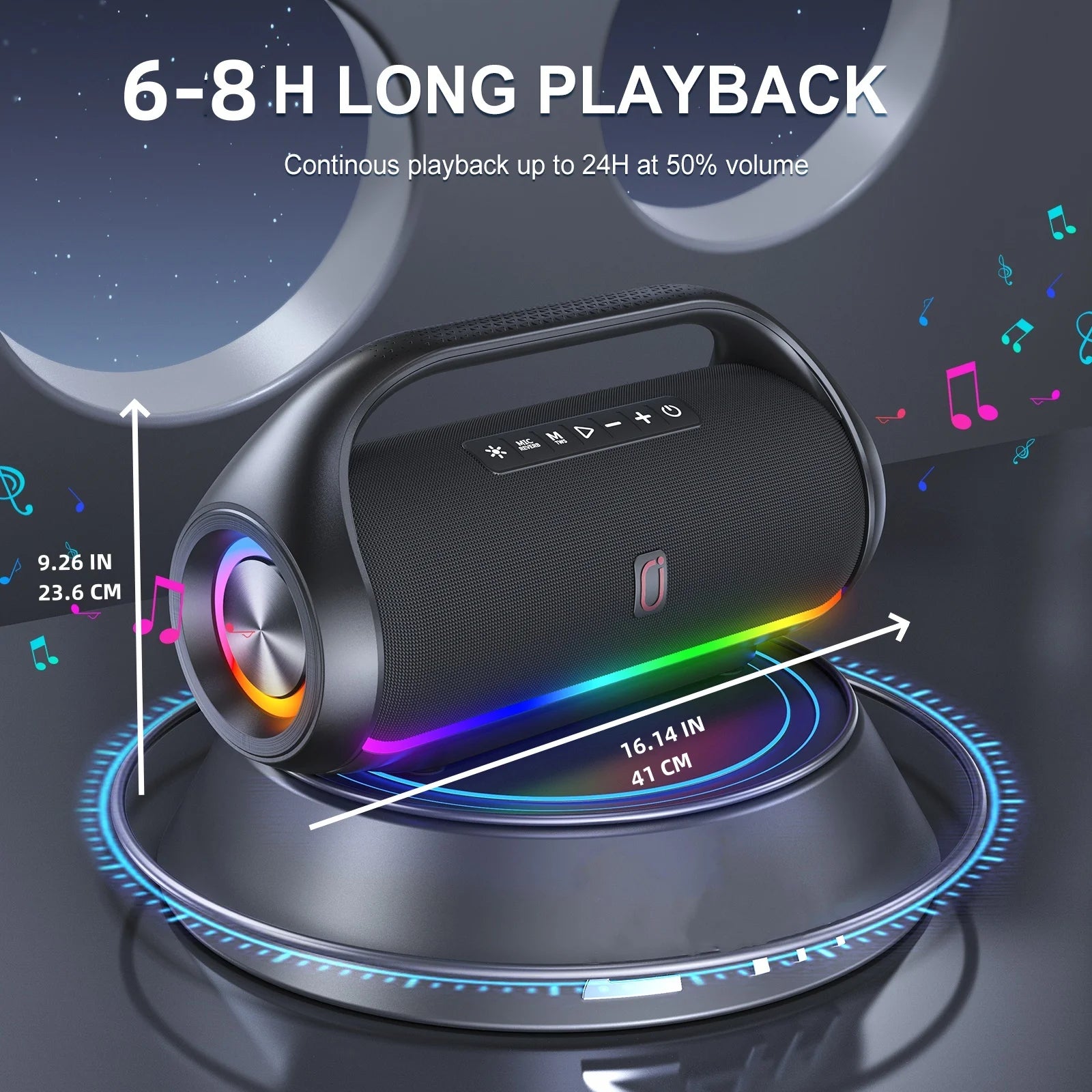 Fanfun D20 Bluetooth Speaker Output Power Excellent Bass Performace